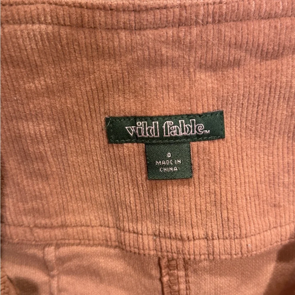Wild Fable‎ Copper Corduroy Mini Skirt